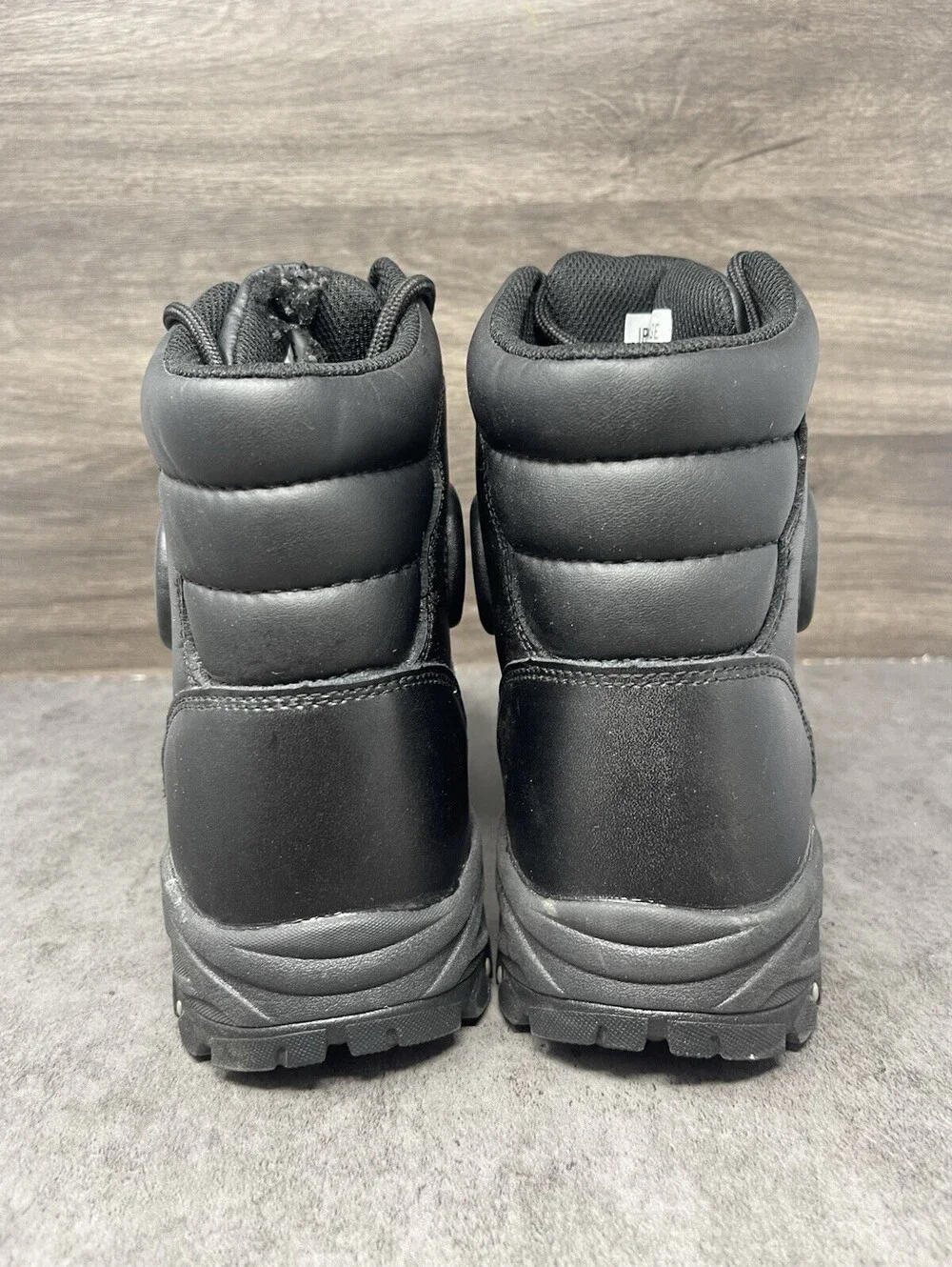 Iron Age Men’s Black Steel Toe EH SR Leather Work Boots Size 7.5 Tactical Safety